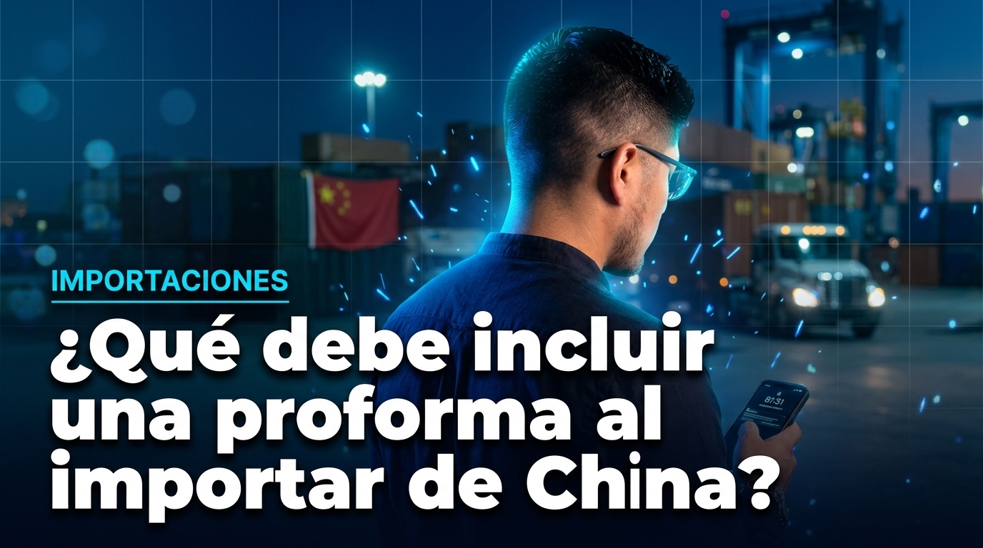 ¿Qué debe incluir una proforma al importar de China?