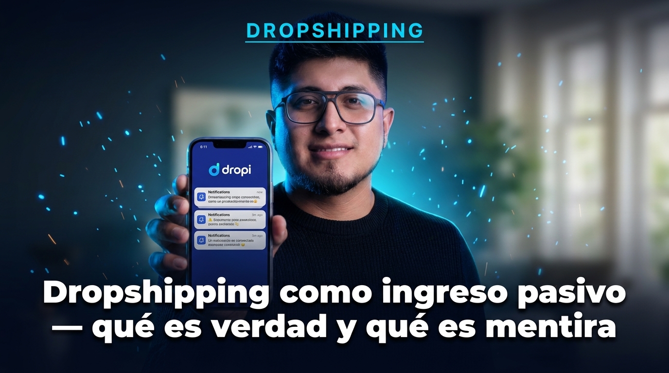 Dropshipping como ingreso pasivo: qué es verdad y qué es mentira