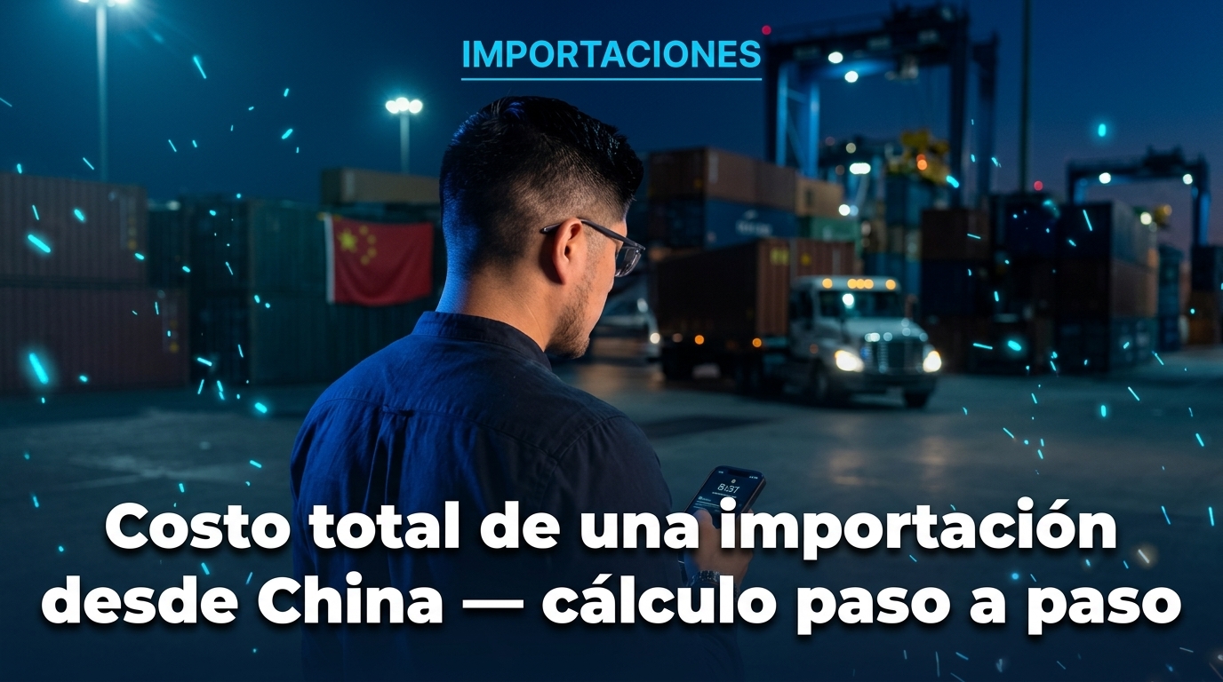 Costo total de una importación desde China: cálculo paso a paso