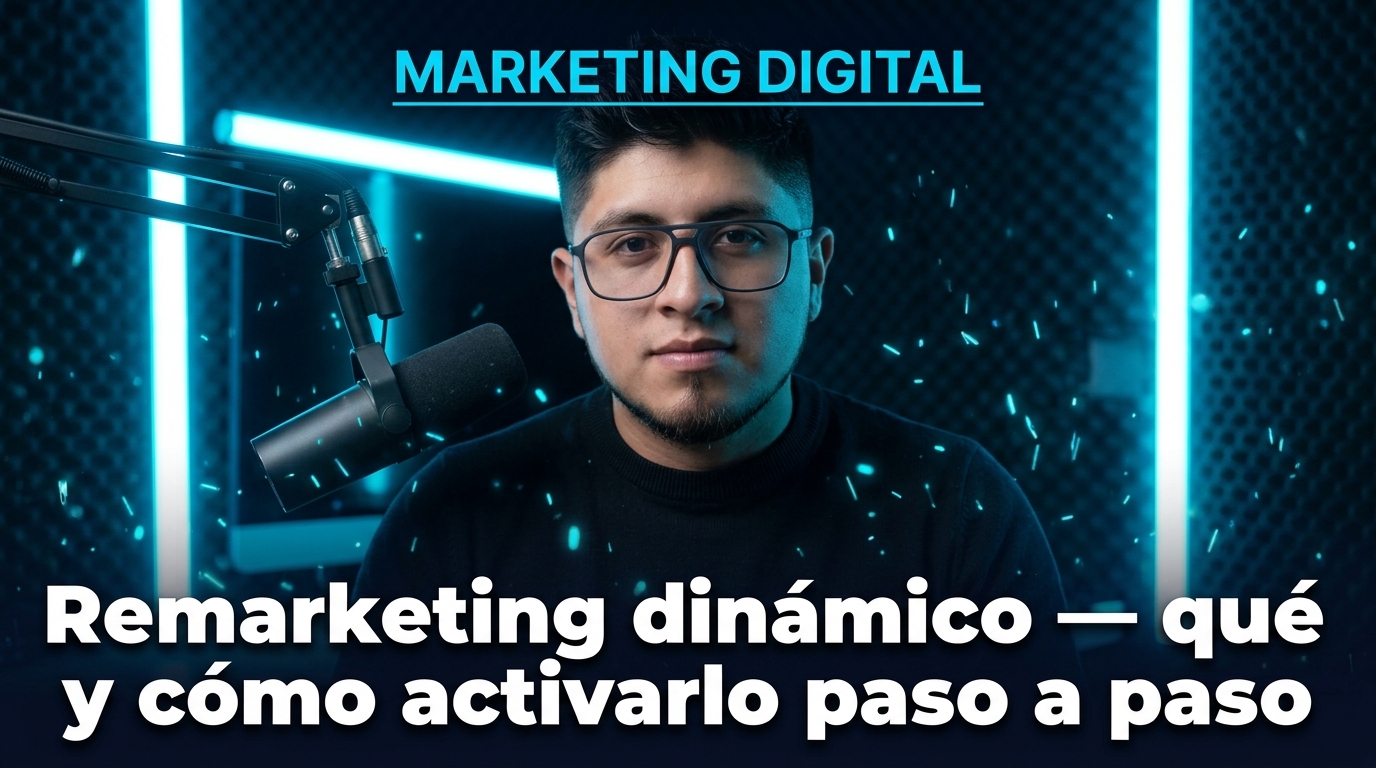 Remarketing dinámico: qué es y cómo activarlo paso a paso