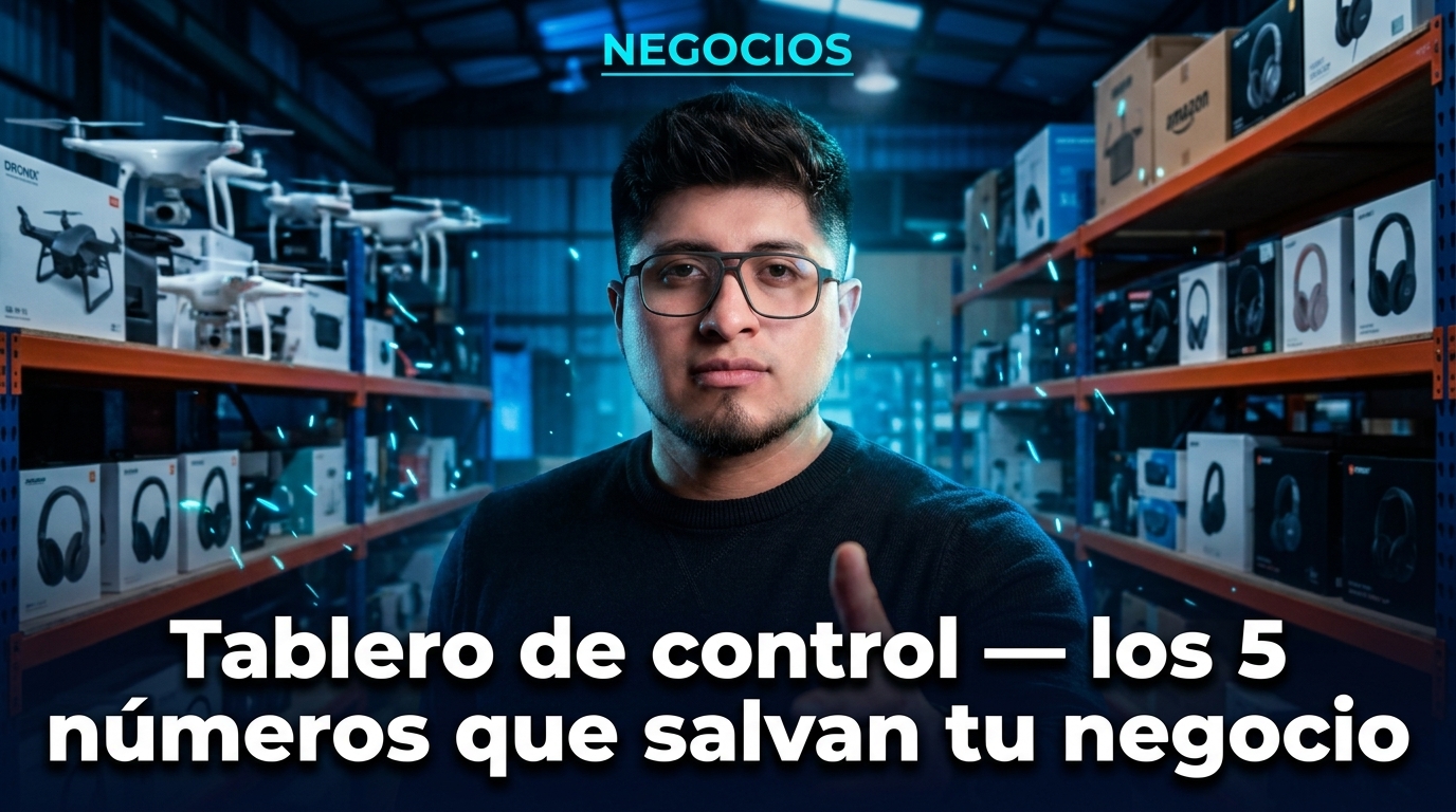 Tablero de control: los 5 números que salvan tu negocio