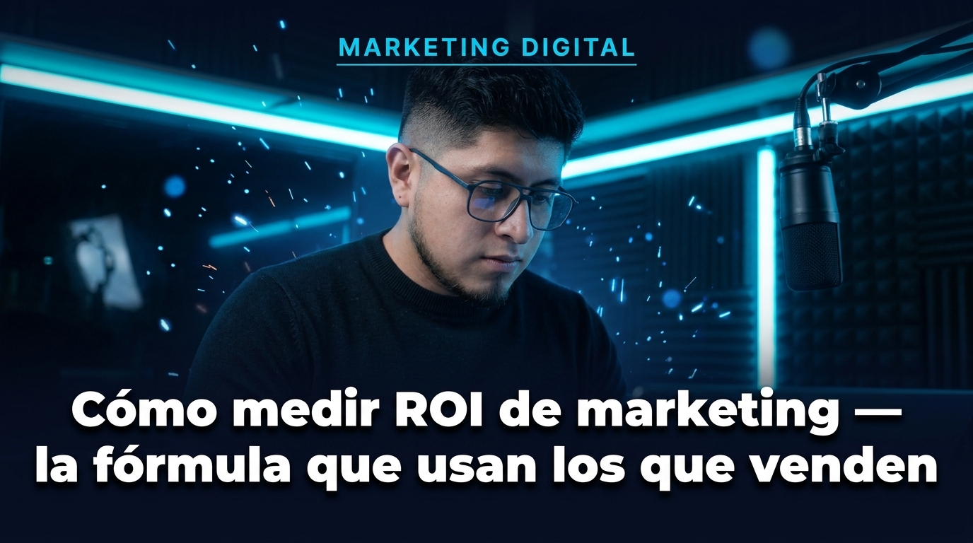 Cómo medir ROI de marketing: la fórmula que usan los que venden