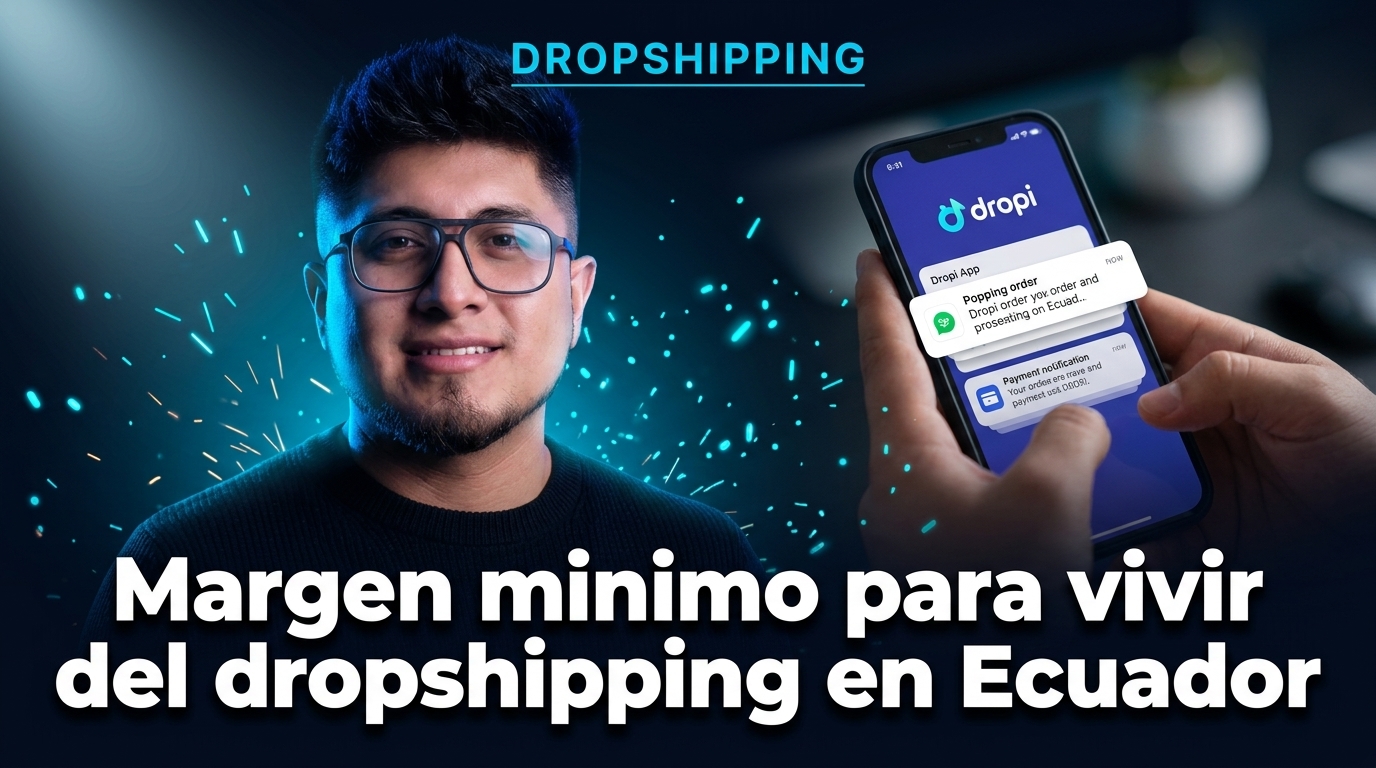 Margen minimo para vivir del dropshipping en Ecuador