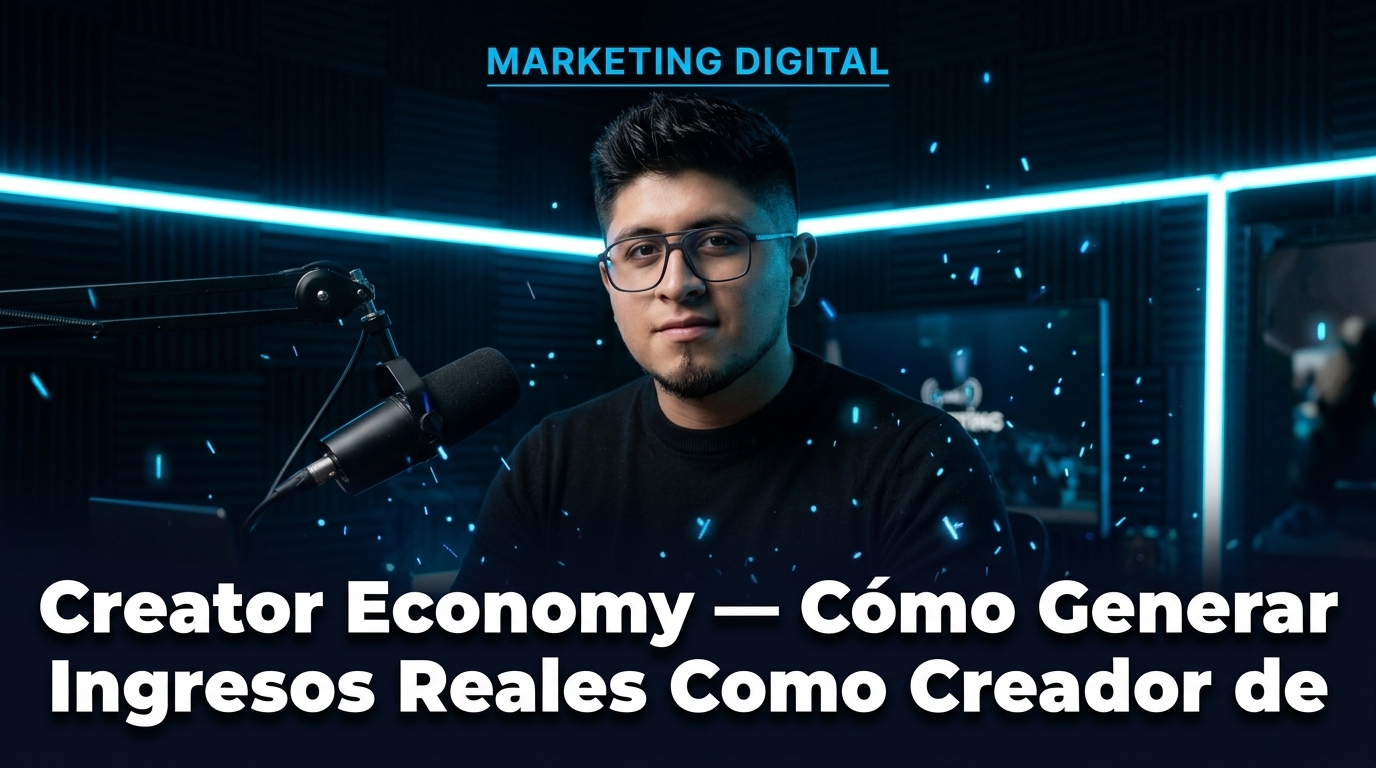Creator Economy: Cómo Generar Ingresos Reales Como Creador de Contenido