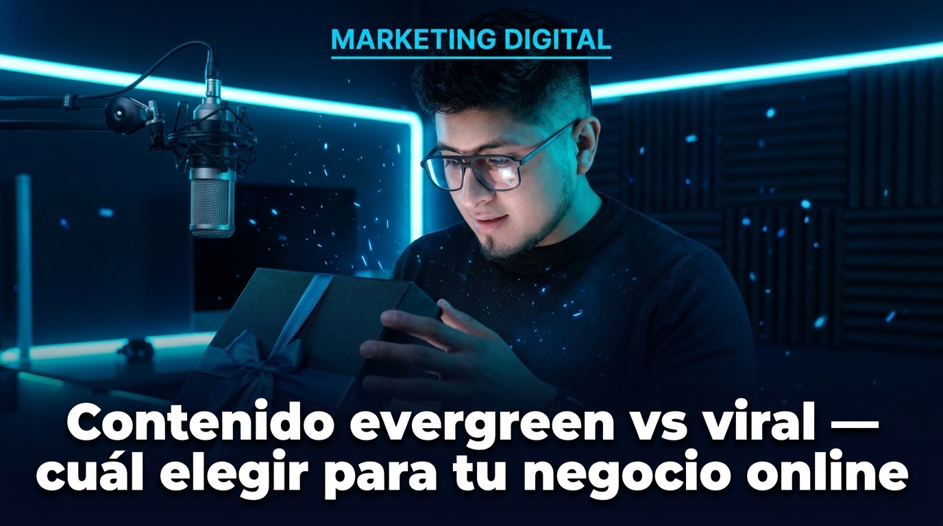 Contenido evergreen vs viral: cuál elegir para tu negocio online