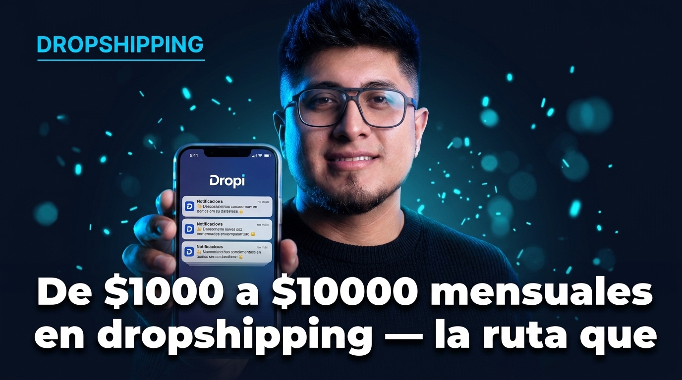De $1000 a $10000 mensuales en dropshipping: la ruta que funciona