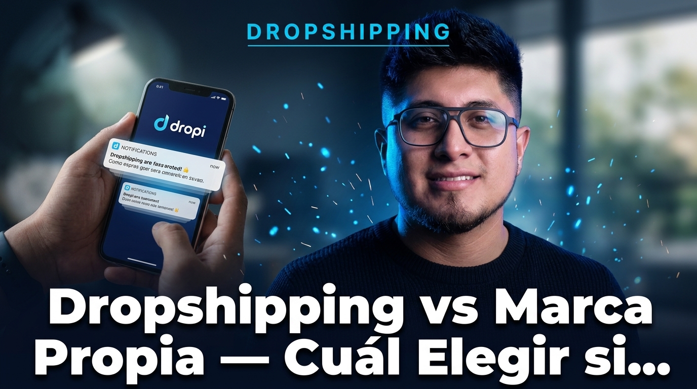 Dropshipping vs marca propia: cuál elegir si recién empiezas
