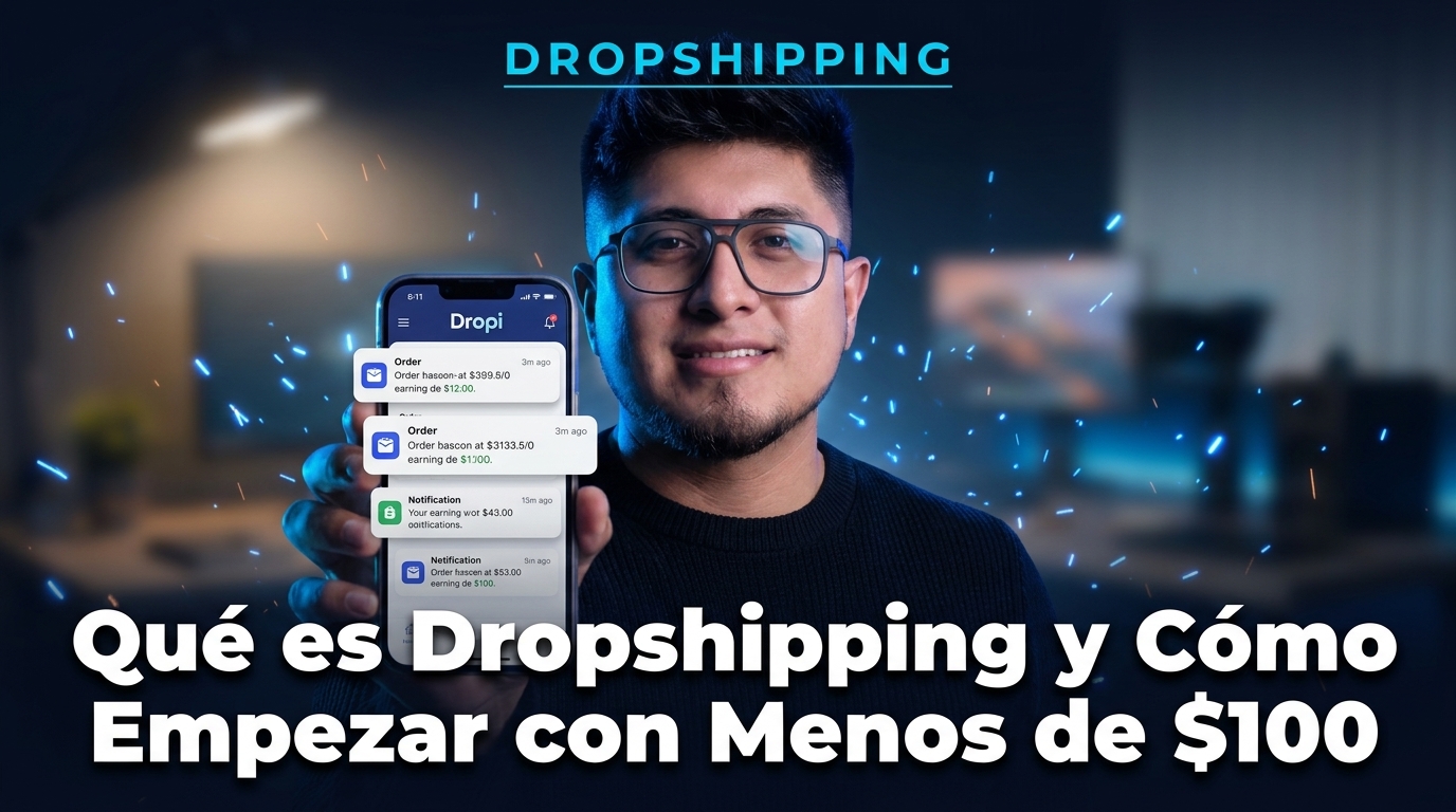 Qué es dropshipping y cómo empezar con menos de $100