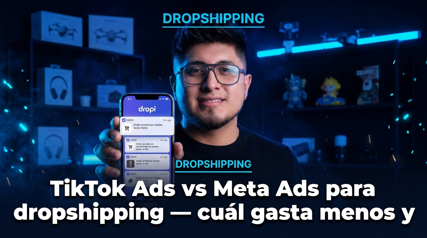 TikTok Ads vs Meta Ads para dropshipping: cuál gasta menos y vende más en Ecuador
