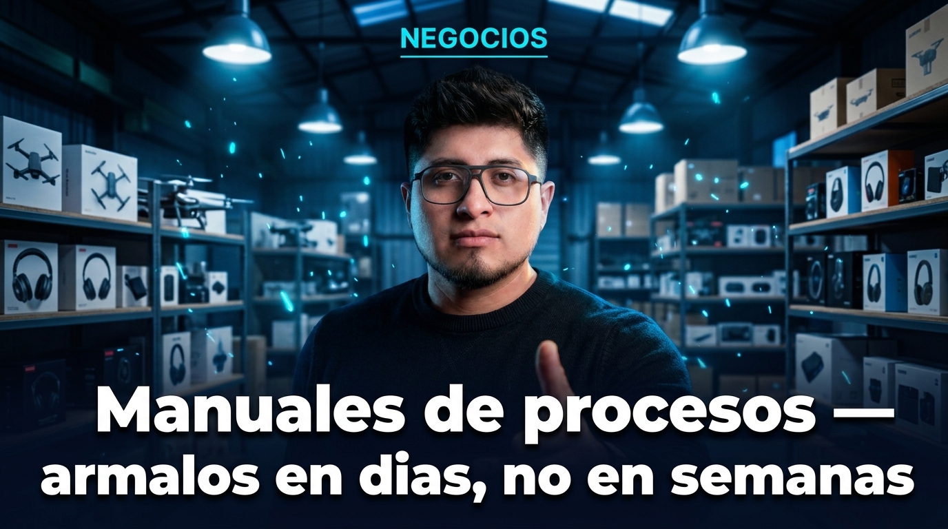 Manuales de procesos: armalos en dias, no en semanas