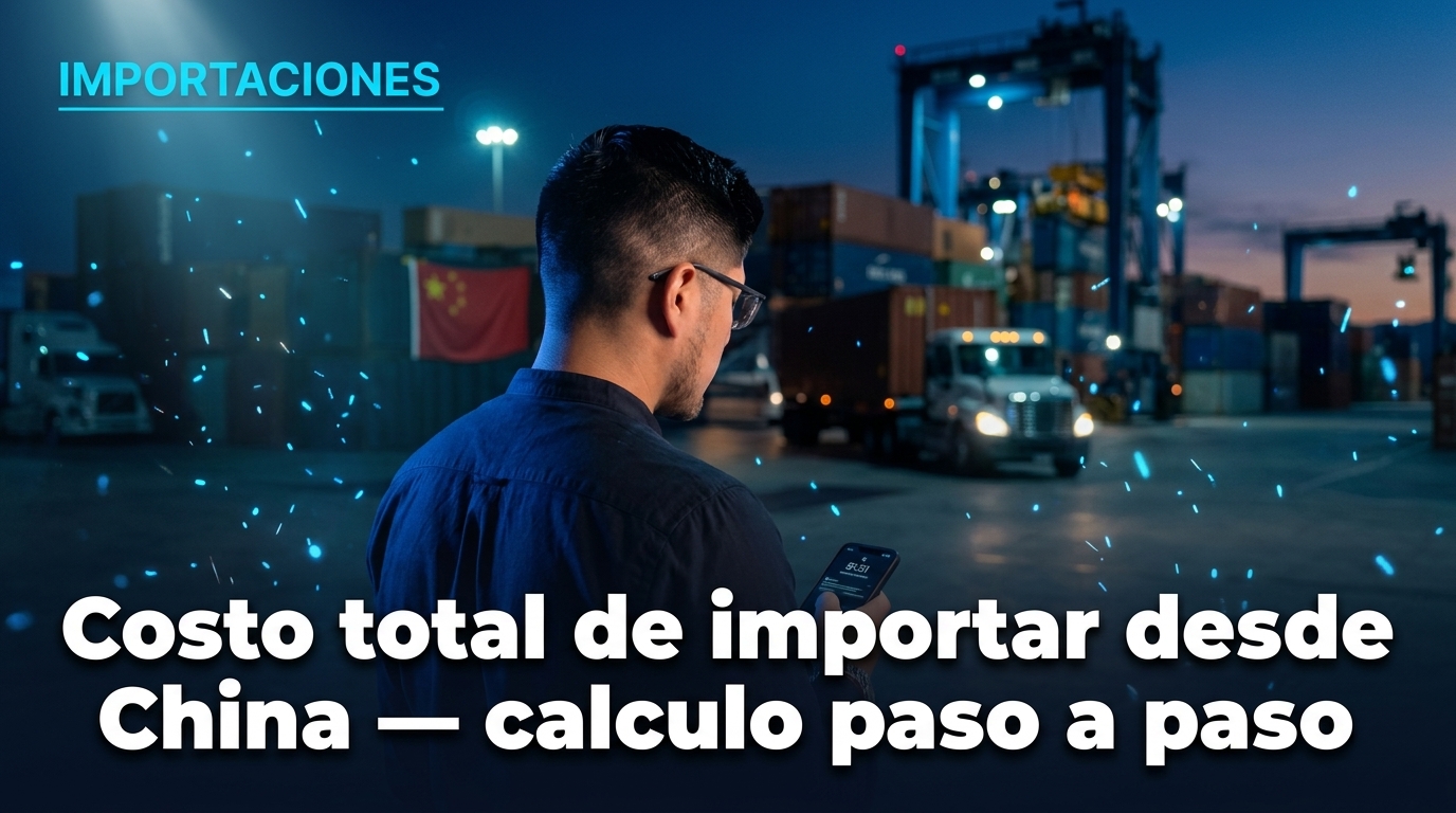 Costo total de importar desde China: calculo paso a paso