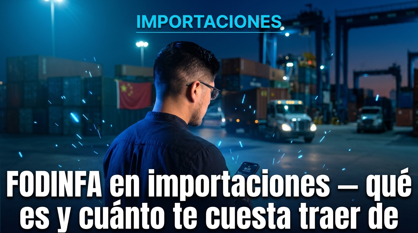 FODINFA en importaciones: qué es y cuánto te cuesta traer de China
