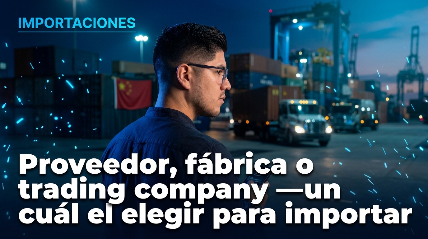 Proveedor, fábrica o trading company: cuál elegir para importar desde China