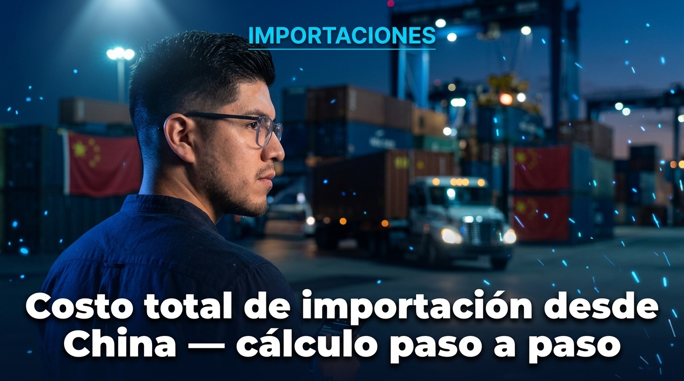 Costo total de importación desde China: cálculo paso a paso